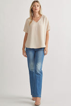 Load image into Gallery viewer, Blissful Basics V-Neck Top - Oatmeal