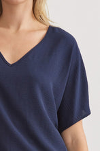 Load image into Gallery viewer, Blissful Basics V-Neck Top - Navy *Regular &amp; Curvy*