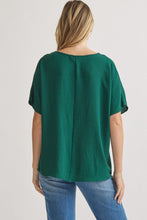 Load image into Gallery viewer, Blissful Basics V-Neck Top - Hunter Green