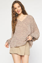 Load image into Gallery viewer, Isabella Floral Top - Taupe
