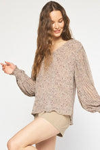 Load image into Gallery viewer, Isabella Floral Top - Taupe