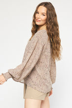 Load image into Gallery viewer, Isabella Floral Top - Taupe