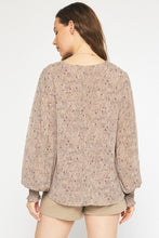 Load image into Gallery viewer, Isabella Floral Top - Taupe