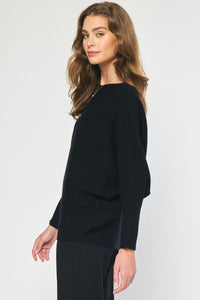 So True Ribbed Top - Black