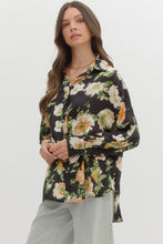 Load image into Gallery viewer, Janet Floral Top - Black