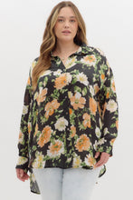 Load image into Gallery viewer, Janet Floral Top - Black