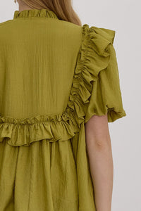 Havan Ruffle Top - Green