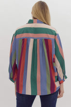 Load image into Gallery viewer, Colorful Daze Button Up Top *Curvy*