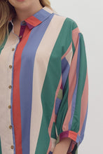 Load image into Gallery viewer, Colorful Daze Button Up Top *Curvy*
