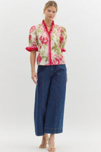 Load image into Gallery viewer, Adrianna Floral Top - Hot Pink