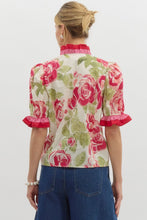 Load image into Gallery viewer, Adrianna Floral Top - Hot Pink