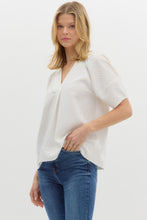 Load image into Gallery viewer, Olivia V-Neck Top - Off White