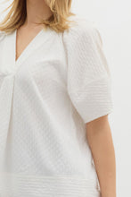 Load image into Gallery viewer, Olivia V-Neck Top - Off White