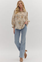 Load image into Gallery viewer, Dina Vintage Floral Button Up - Ecru