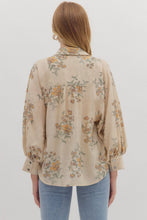 Load image into Gallery viewer, Dina Vintage Floral Button Up - Ecru