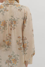 Load image into Gallery viewer, Dina Vintage Floral Button Up - Ecru