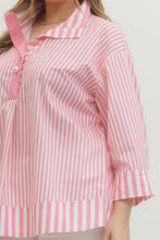 Load image into Gallery viewer, Miss Pearl Striped Top - Pink