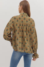 Load image into Gallery viewer, Sunflower Ruffle Button Down - Olive