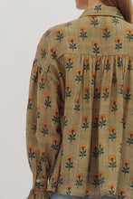 Load image into Gallery viewer, Sunflower Ruffle Button Down - Olive
