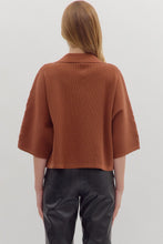 Load image into Gallery viewer, London Collared Top - Brown