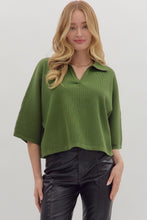 Load image into Gallery viewer, London Collared Top - Olive