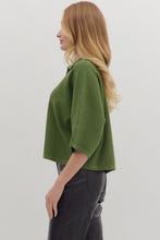 Load image into Gallery viewer, London Collared Top - Olive