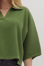 Load image into Gallery viewer, London Collared Top - Olive