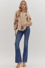 Load image into Gallery viewer, Vienna Floral Top - Ecru
