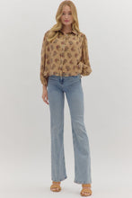 Load image into Gallery viewer, Jensen Floral Top - Taupe