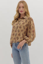 Load image into Gallery viewer, Jensen Floral Top - Taupe