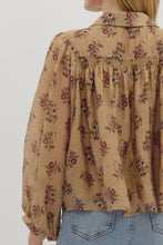 Load image into Gallery viewer, Jensen Floral Top - Taupe