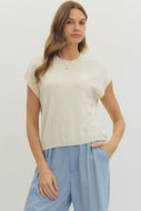 Margot Mini Sweater Top - Ivory