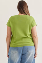 Load image into Gallery viewer, Margot Mini Sweater Top - Lime