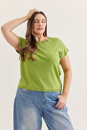 Margot Mini Sweater Top - Lime