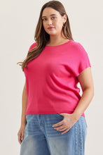 Load image into Gallery viewer, Margot Mini Sweater Top - Fuchsia