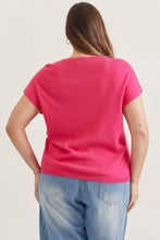 Load image into Gallery viewer, Margot Mini Sweater Top - Fuchsia