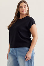 Load image into Gallery viewer, Margot Mini Sweater Top - Black