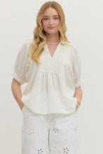 Load image into Gallery viewer, Harley Collared Blouse - Cream