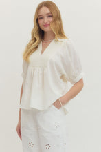 Load image into Gallery viewer, Harley Collared Blouse - Cream