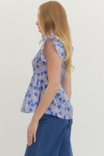 Load image into Gallery viewer, Iris Smocked Top - Royal Blue