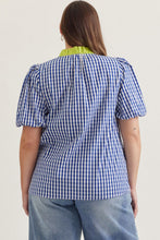 Load image into Gallery viewer, Gingham Dreams Top - Blue / Green