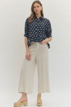 Load image into Gallery viewer, Dottie Ruffle Top - Navy