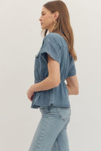 Load image into Gallery viewer, The Dolly Top - Denim