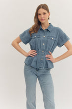 Load image into Gallery viewer, The Dolly Top - Denim