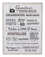 Ganz Grandma's House Rules Sign