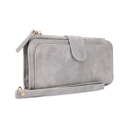 Annie Multi-Section Wallet - Gray