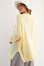 Load image into Gallery viewer, Maia Relaxed Knit Sweater - Butter Yellow