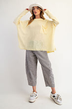 Load image into Gallery viewer, Maia Relaxed Knit Sweater - Butter Yellow