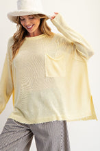 Load image into Gallery viewer, Maia Relaxed Knit Sweater - Butter Yellow