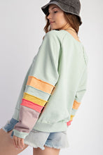 Load image into Gallery viewer, Lyla Color Block Pullover - Sage